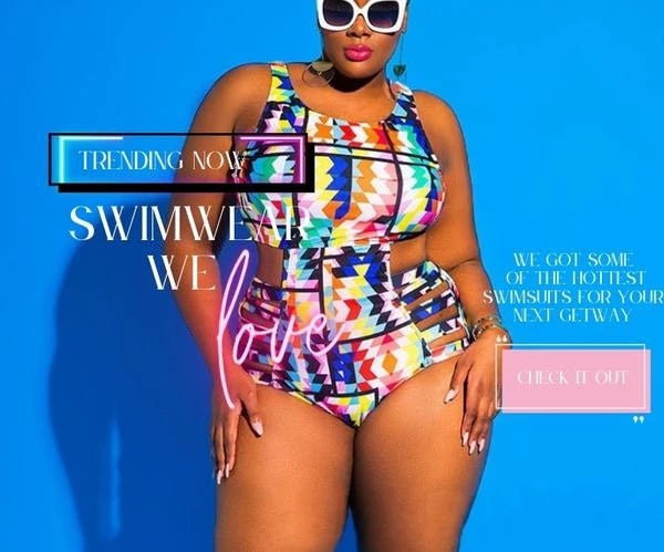 Plus Size Swimwear Thick Thigh Tribe