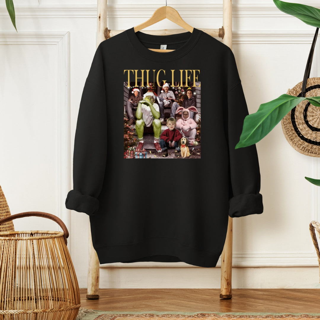 Thug Life Christmas Crewneck Sweatshirt