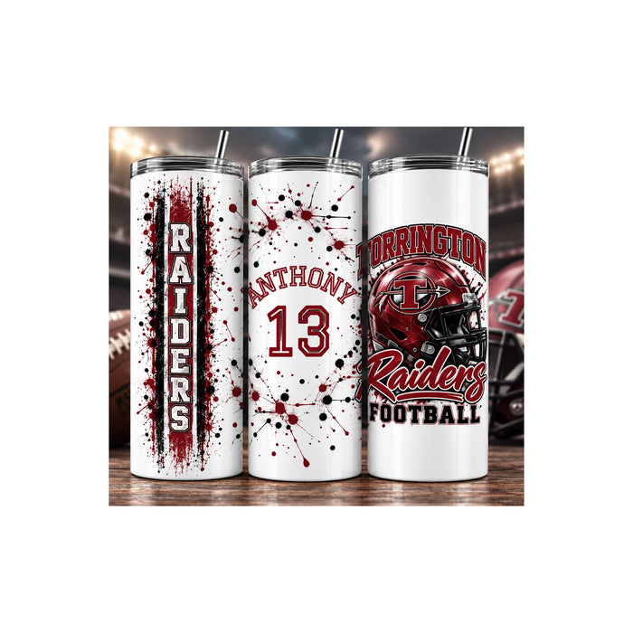 Torrington High School Raiders Football Tumbler