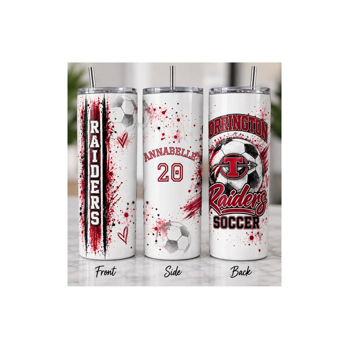 Torrington High School Raiders Girls Soccer Tumbler