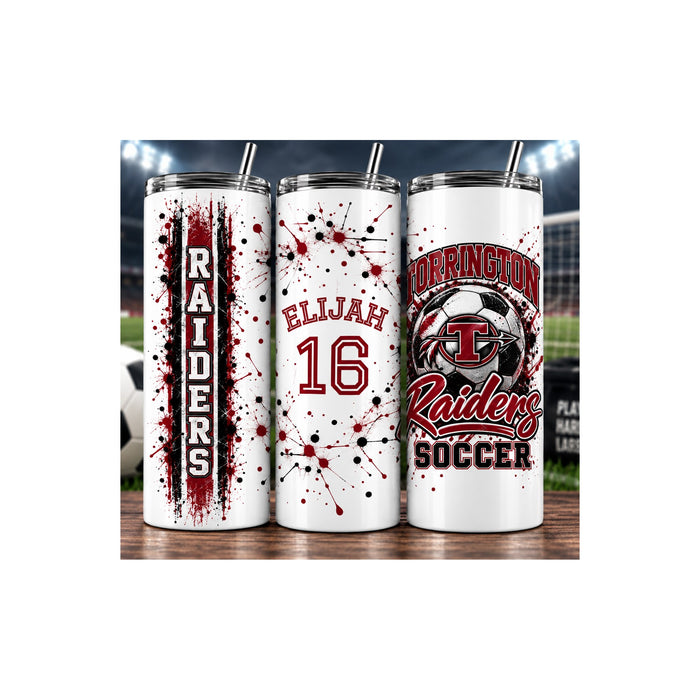 Torrington High School Raiders Soccer Tumbler