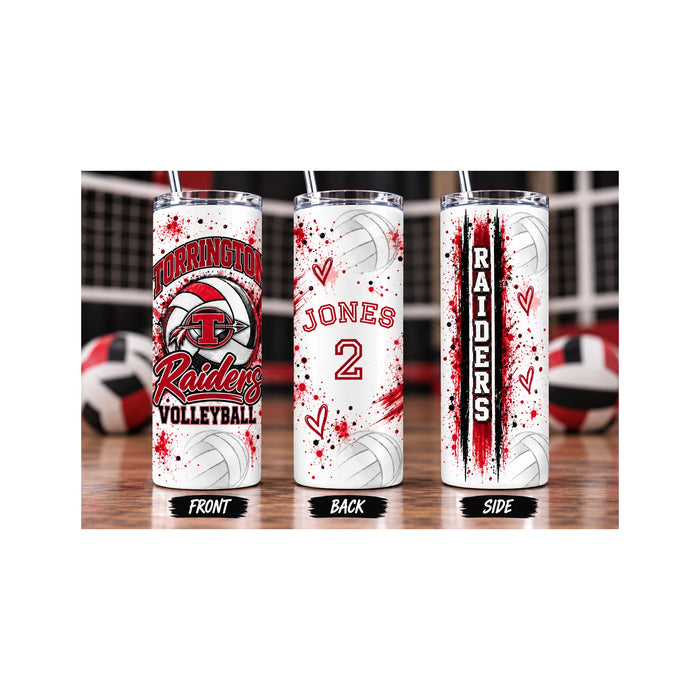 Torrington High School Raiders Volleyball Tumbler