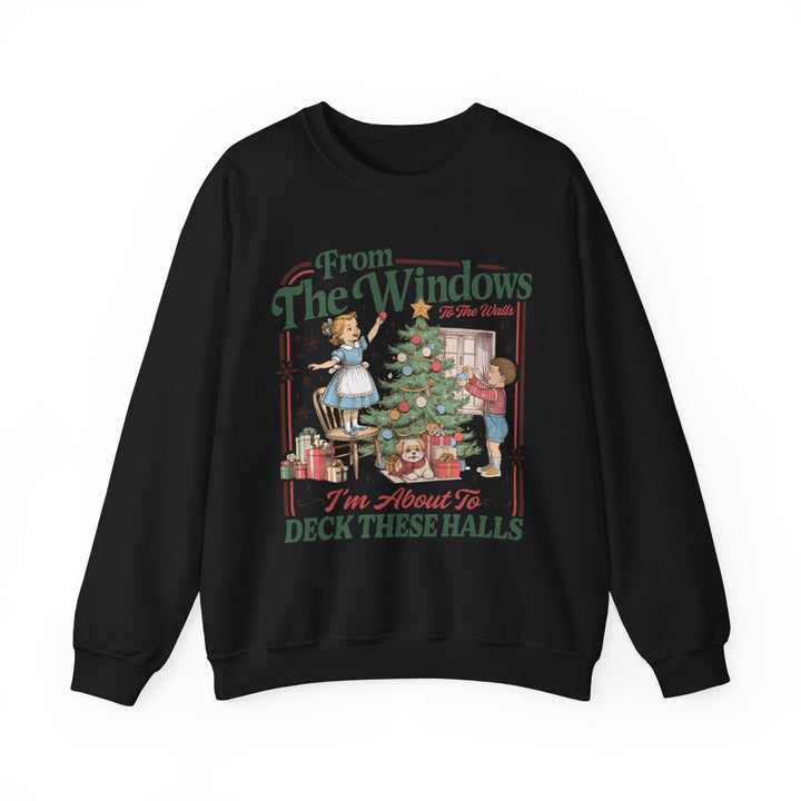 Deck These Halls Vintage Christmas Sweatshirt