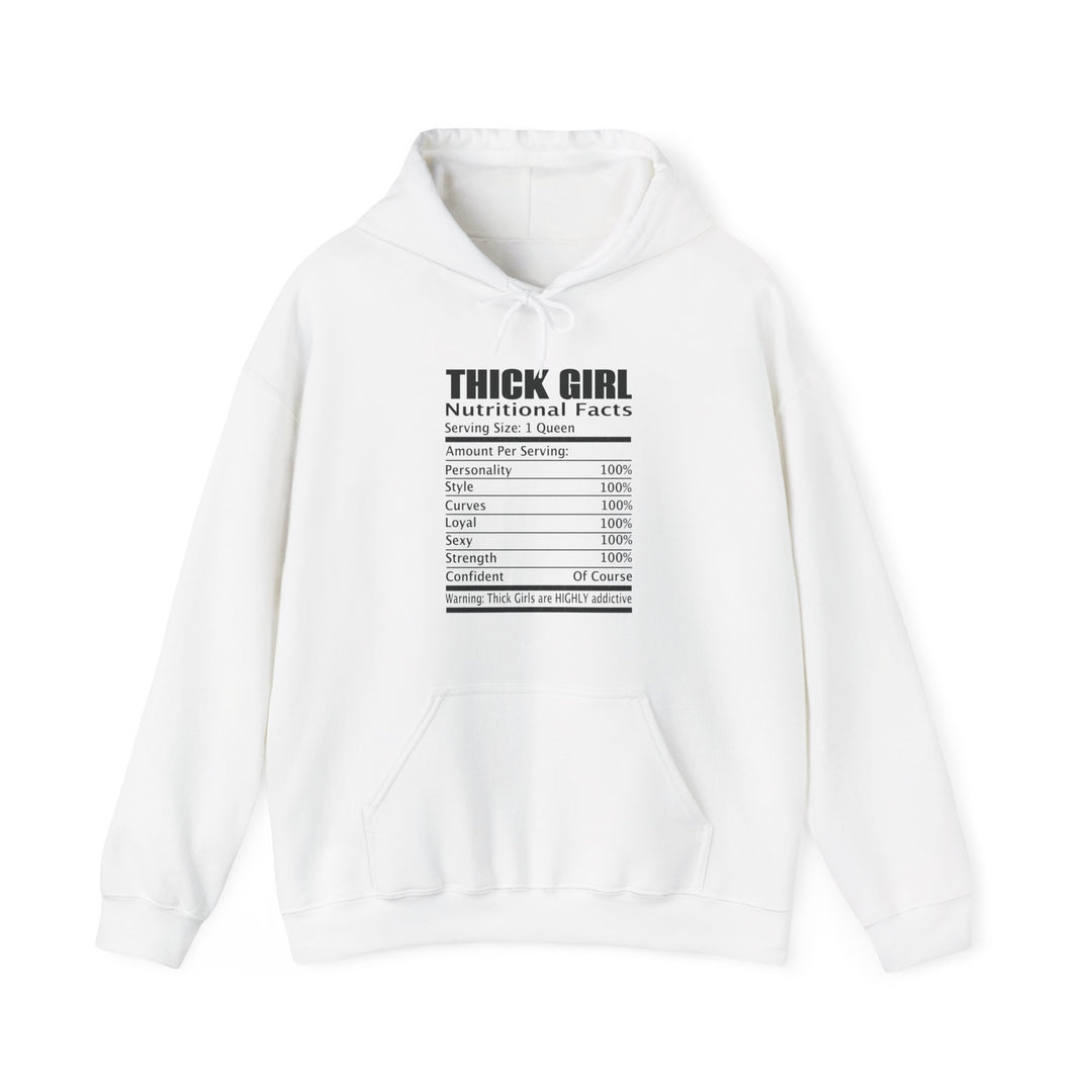 Thick Girl Nutritional Facts Hoodie