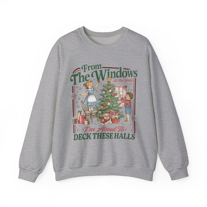 Deck These Halls Vintage Christmas Sweatshirt