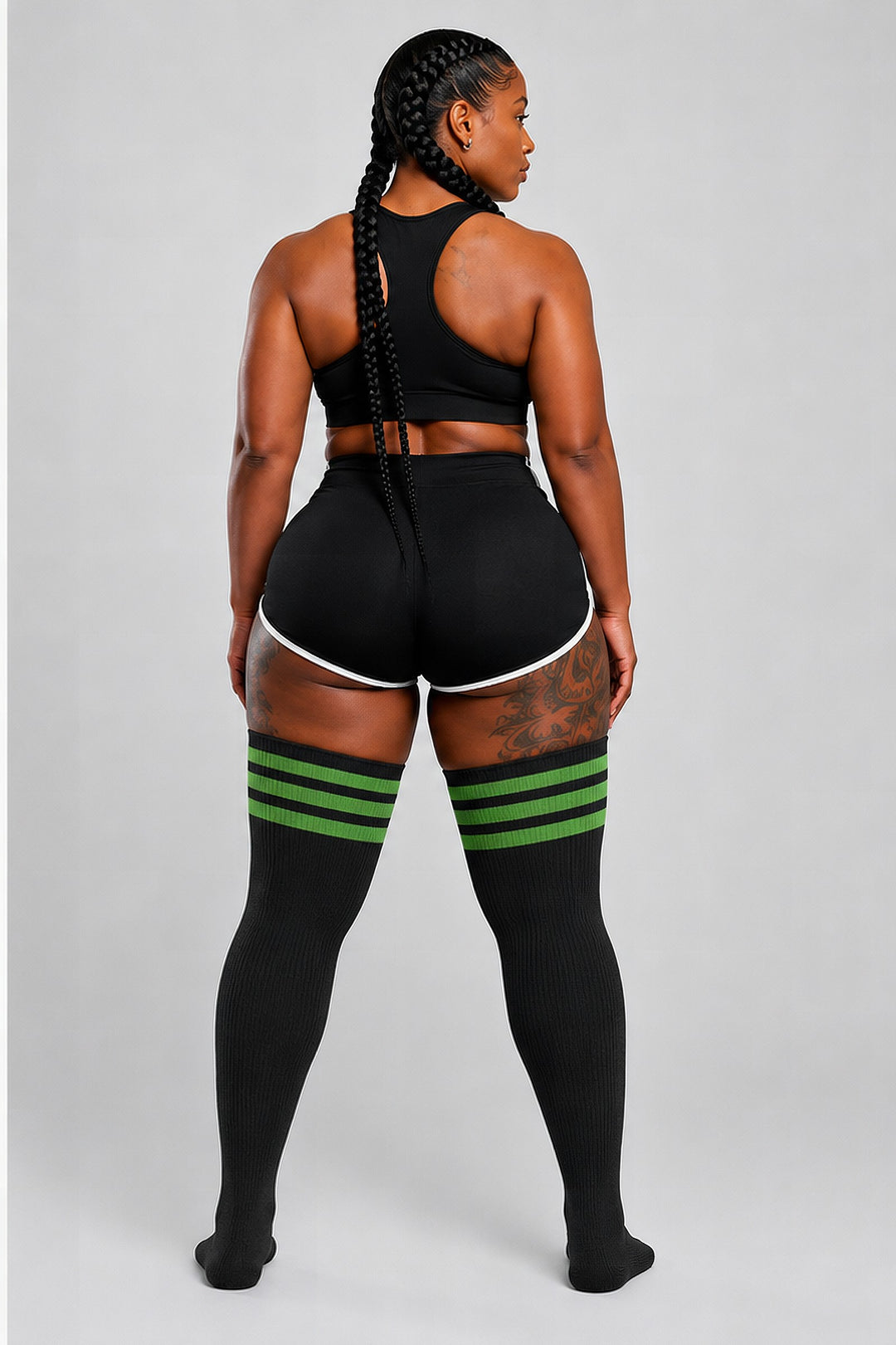 Black &amp; Green Stripes – view 3