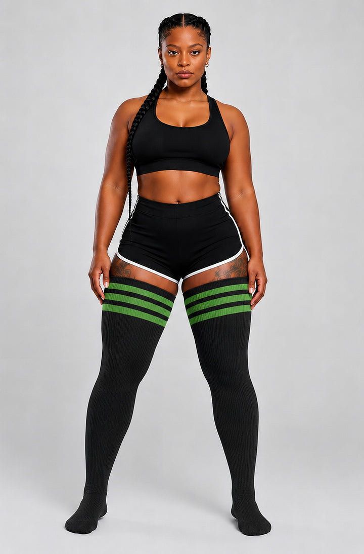 Black &amp; Green Stripes – view 2