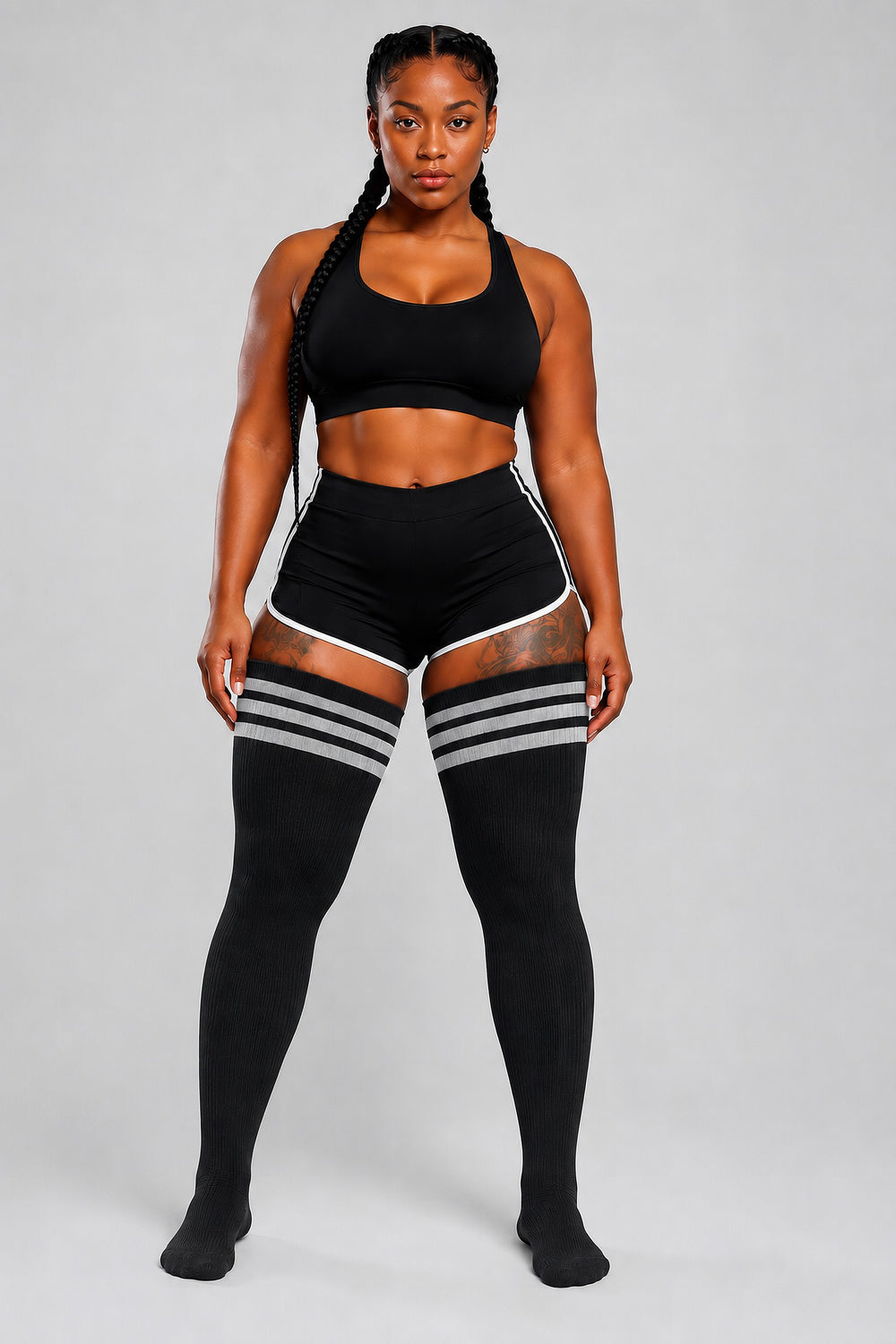 Midnight & Grey Stripes – view 2