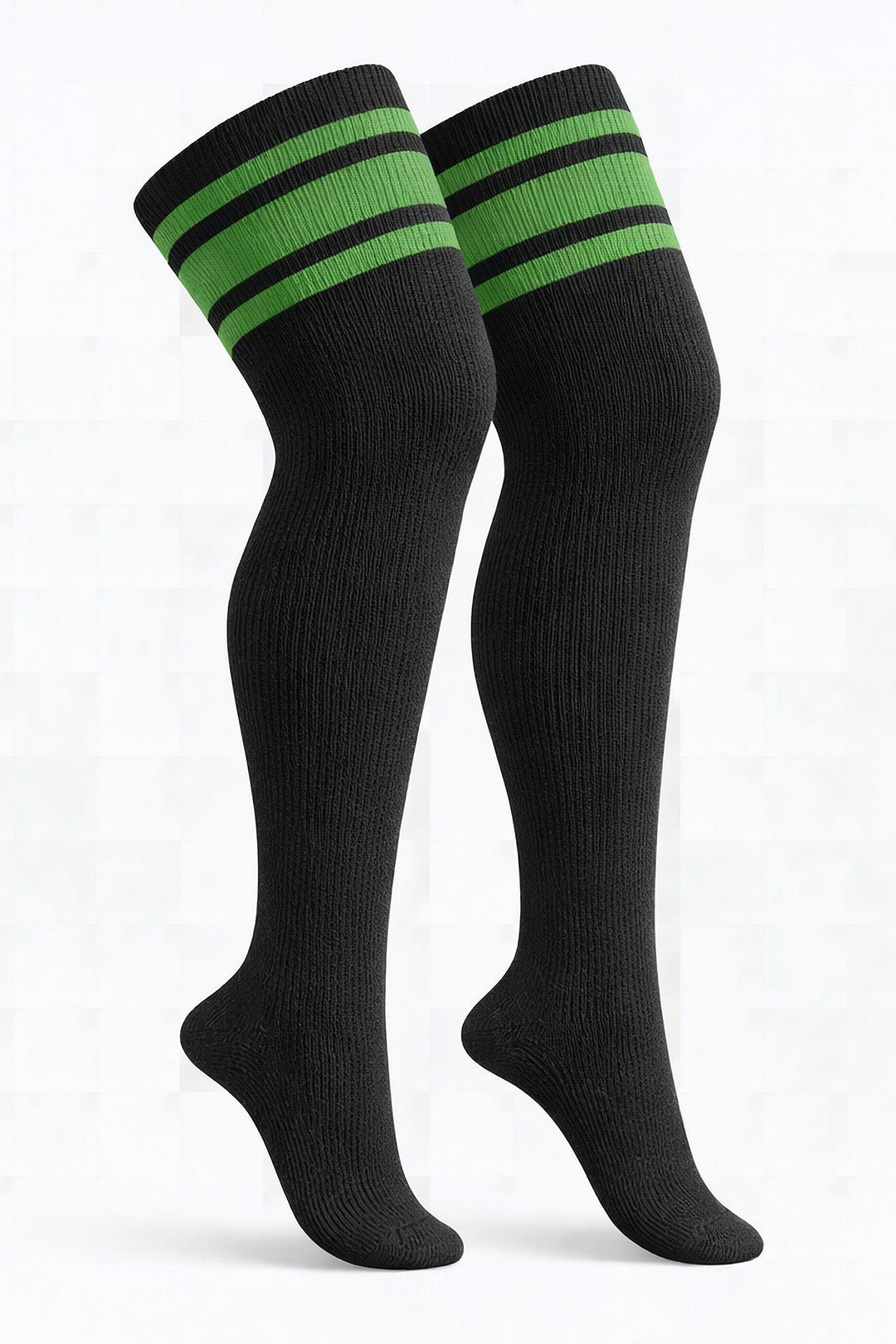 Black &amp; Green Stripes