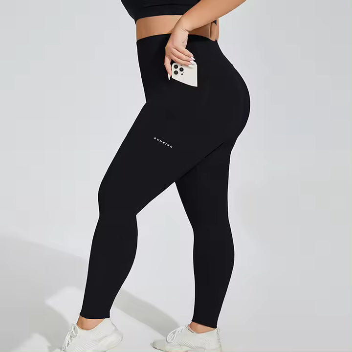 EmpowerFlex Plus-Size High-Waist Yoga Pants w/ Pockets