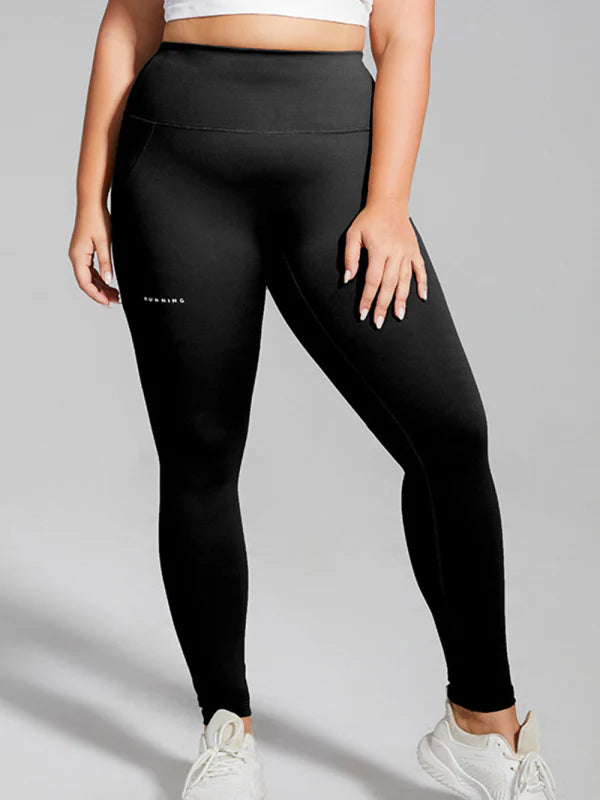 EmpowerFlex Plus-Size High-Waist Yoga Pants w/ Pockets