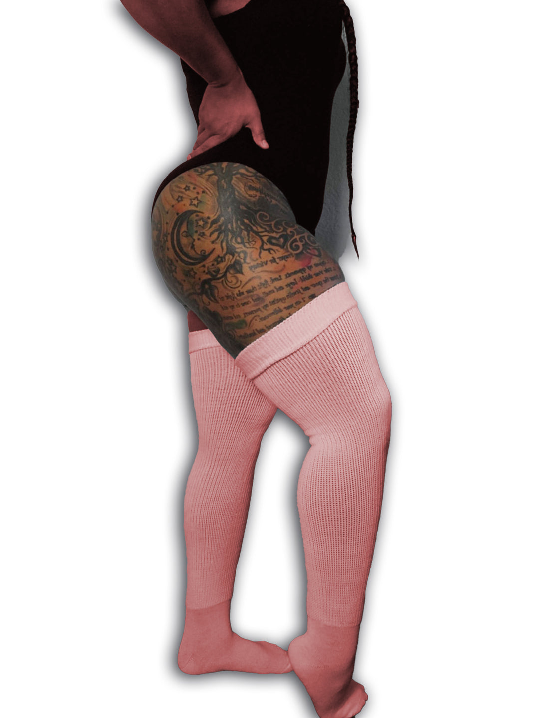 Plus Size Single Knitted Thigh High Socks