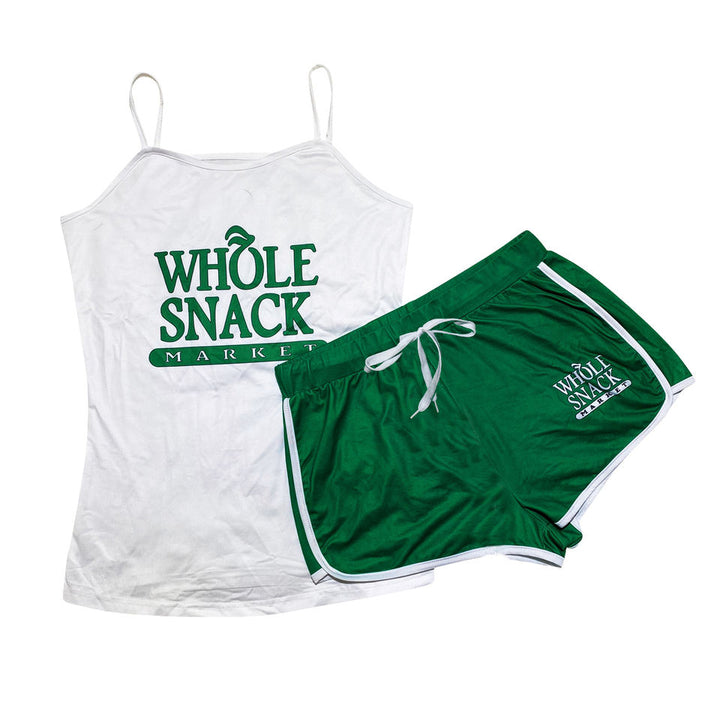 Plus Size Two Piece Snack Shorts Sets